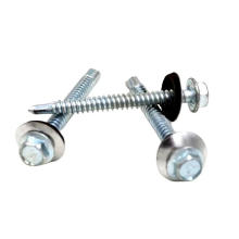 galvanized EPDM washer din7504k hex head screw